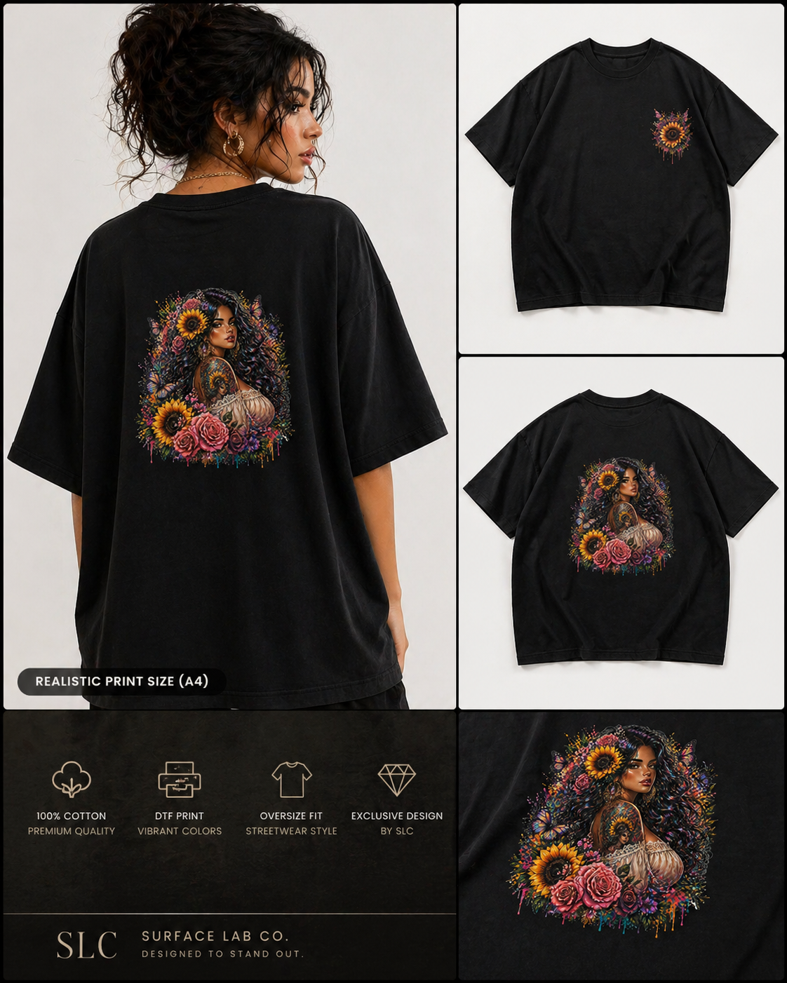 Reina urbana – Premium Oversize Tee